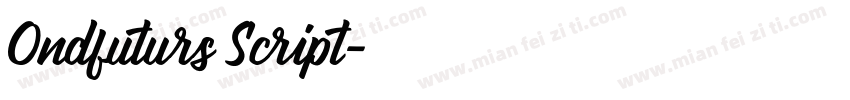 Ondfuturs Script字体转换
